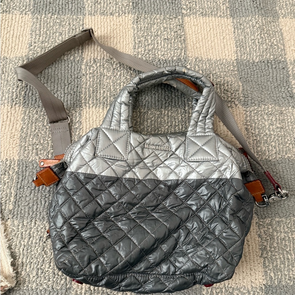 MZ Wallace Gray Quilted Women's Bag